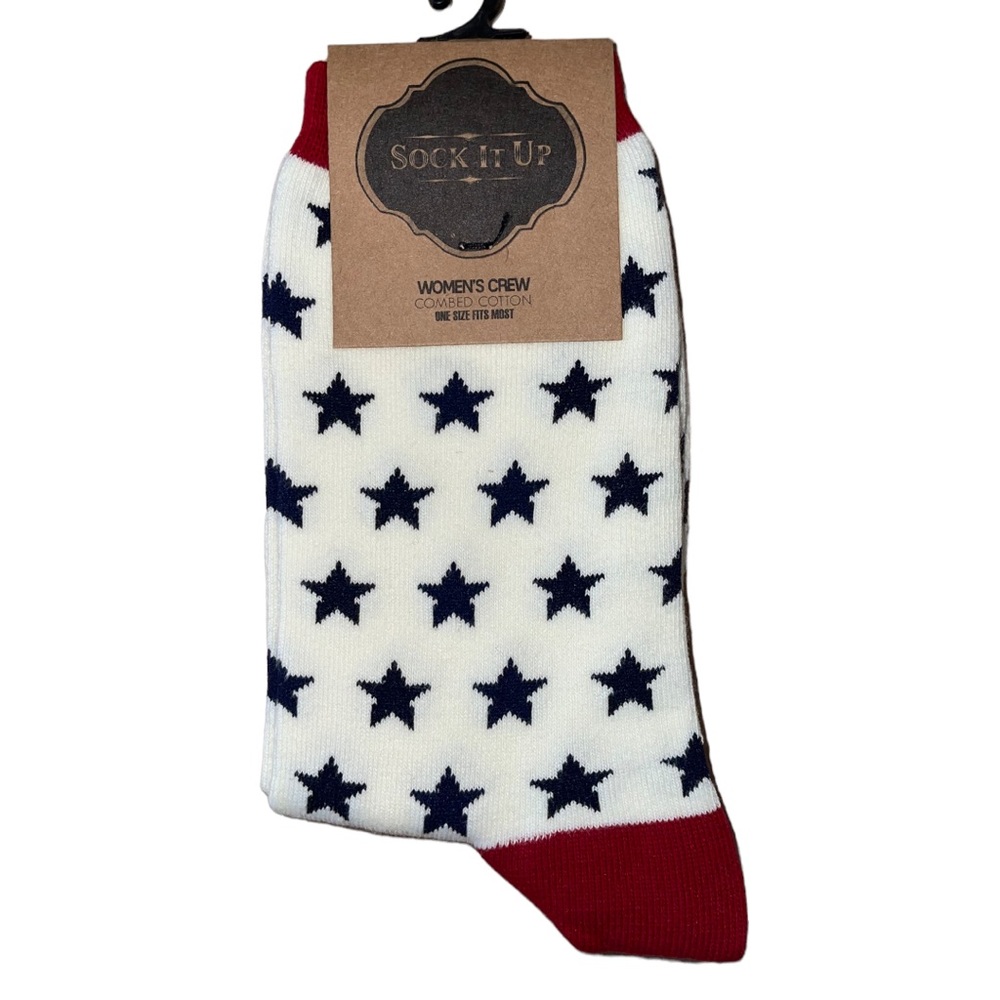 NWT Sock It Up Reverse Flag Socks